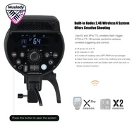 Muslady Godox DP600III-V อัพเกรดสตูดิโอไฟแฟลช 600Ws Power GN106 5600 ± 200 K Strobe Lighting ระบบ X 