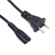 Universal 2pin Male to IEC 320 C7 Firgure 8 Power Supply Cord Cable Black 1.5m