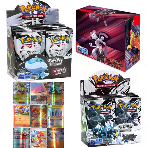 New 360 Pokémon Scarlet Violet Black Dragon White Dragon Card Pokémon Booster Sword Shield Series Pe