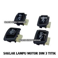 TOMBOL Universal 3 Button Dim Switch 3 Point Dim Button Light Switch 3 Function Dim Button Switch On
