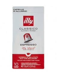 illy - 經典中度咖啡- Nespresso 咖啡膠囊 10粒裝 （平行進口）Best Before :19-10-2025