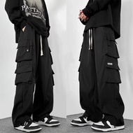 Wide leg cargo pants cotton straight fit loose fit army green high quality goes with every outfit. F