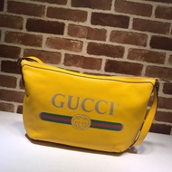 Gucci gucci Men's Bag Bag gucci Bag Men's Bag gucci/gucci/Printed Half-Moon Round Sole Bag 523588 AL