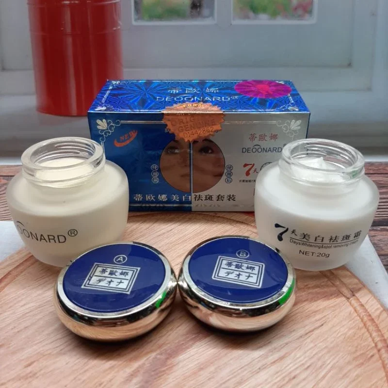 Cream Deoonard set biru siang & Malam