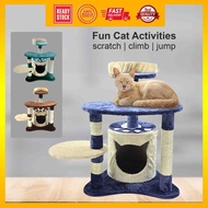 Condo Cat Tree | Tempat Tidur Kucing | Pencakar Kucing | Scratcher House Cat Tower Cat Tree | Cat House - M35
