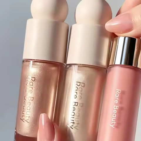 Rare Beauty Makeup Set Liquid Highlights It Remains Moist and Does Not Dry Out Blush Cream Lustrous 
