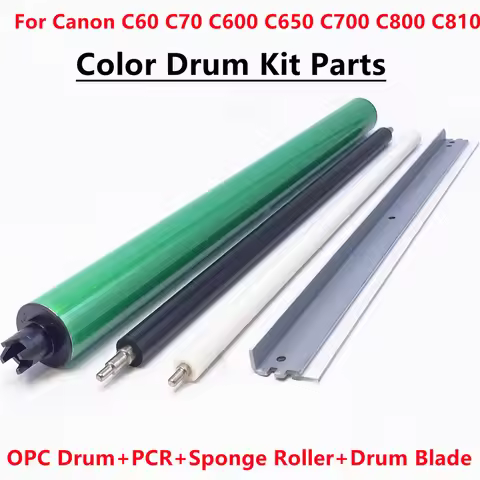 1Set Mitsubushi Quality C600 Color OPC Drum Kit Parts For Canon C60 C600 C65 C650 C700 C750 C800 C85