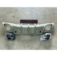 Lexus IS250 IS350 2006 - 2011 ISF Fsport rear bumper diffuser skirt lip exhaust pipe cover bodykit b