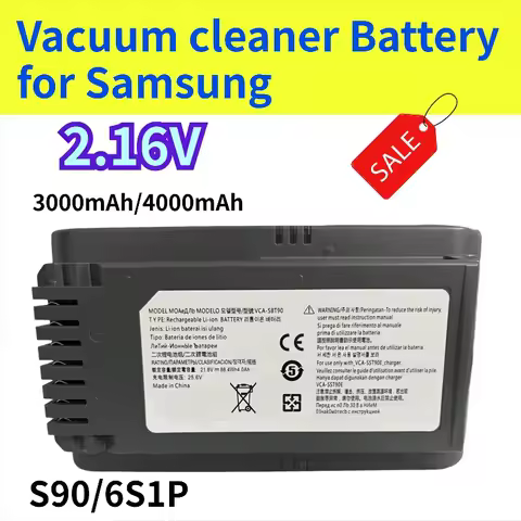4.0Ah 21.6V Lithium Ion Battery for Samsung Vacuum Cleaner Jet 90/Jet 75 Pet/Jet 75 Cordless Vacuum 