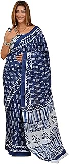 Indian Jaipuri Bagru Ajrak Hand Block Printed Designer Ethnic Woven Party Wear Bollywood Style Cotto