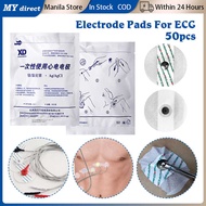 LY 50Pcs Disposable ECG Electrode Patch Non-Woven Electrode Pads For ECG Heart Monitor