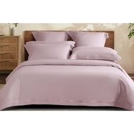 Mocof 5-In-1 Luxury Tencel Lilac Lavender Line Bedsheet - Queen / King / Super King 1600TC