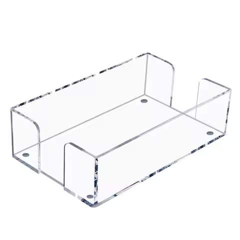 Acrylic Napkin Holder Elegant 9.5 Clear Acrylic Napkin Holder - Perfect For Home, Office & Events Di