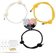 Friendship Matching Bracelets for 3 Best Friends Christmas Birthday Gifts for Besties Bracelets 3 Fr