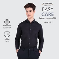 ARROW BLACK Shirt เสื้อเชิ้ต ARROW  แขนยาว  ทรง COMFORT  สีดำ  รุ่น MACC775