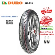 TAYAR DURO HF-918 70/90-16, 80/90-16, 90/90-16 TUBELESS TYRES