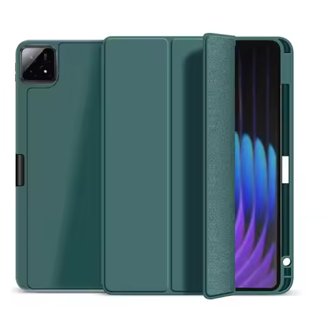 Coque For Xiaomi Pad 7 Case with Pen Holder PU Leather Soft Back Trifold Stand Cover For Xiaomi Pad 