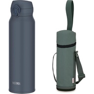 Thermos Water Bottle, Vacuum Insulated Mobile Mug, 25.6 fl oz (750 ml), Mineral Gray, Easy to Clean 