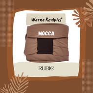 Mels Hijab - Rubie ( Jilbab Lengan Saku Jumbo Pad Anter Jersey Super) Kerudung Tangan Syari Simple K