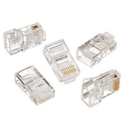 RJ45 jack 8P8C Gold plate 0.25mm LAN Network RJ 45 socket connector