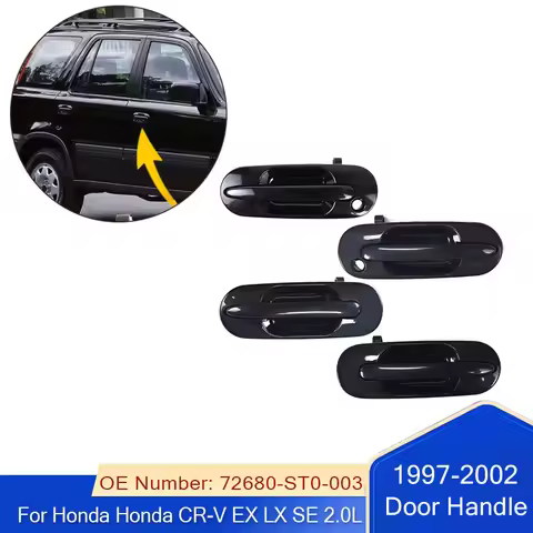 New Outside Door Handle For 1997 1998 1999 2000 2001 Honda CR-V EX LX SE 2.0L Front Rear Left Right 