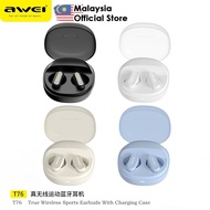 Awei T76 True Wireless Earbuds Sport Earbuds HiFi Stereo Earphone Headphone Awei Bluetooth Earbuds