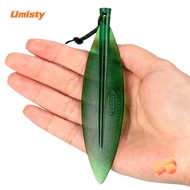 UMISTY Letter Opener Bookmark, Durable Plastic Willow Leaf Shape Letter Opener Tool, Practical Green Pointed Tip Cut Paper Tool