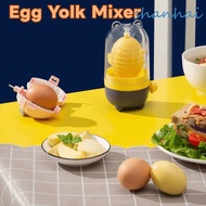 SHANHAI Egg Scrambler, Mix Evenly Thickened Manual Egg Yolk Mixer, Portable Built-in Silicone Pad Ca