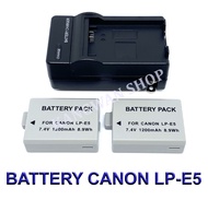 LP-E5 \ LPE5 แบตเตอรี่ \ แท่นชาร์จ \ แบตเตอรี่พร้อมแท่นชาร์จสำหรับกล้องแคนนอน Battery \ Charger \ Battery and Charger For Canon EOS Rebel XSi,XS,T1i,450D,500D,1000D,Kiss F/X2/X3 BY KANGWAN SHOP