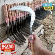 Arit Madura ukuran Kecil - sabit padi super tajam - sabit baja asli - Sabit pengaritan
