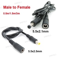 10pcs DC male to female power supply Extension connector Cable Cord wire Adapter 5.5X2.1mm 2.5mm 12v