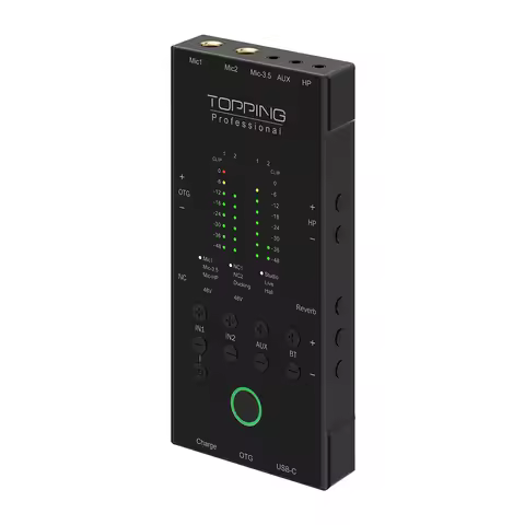 TOPPING M62 Portable Audio Interface Dual Smartphone Connection AI Noise Reduction & Noise Gate & EQ