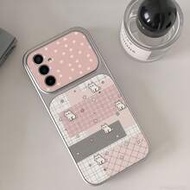 Cute Star Plaid Kitten Pattern Spray Painted TPU Full Coverage Phone Case, Compatible With Galaxy S2