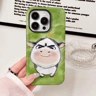 [Store Recommendation] Grass Calf Suitable for Apple 17promax Cartoon Love iPhone16pro Lens All-Incl