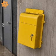 [utruiut0k] Lockable Wall Mailbox Plastic Secure Mail Slot Advanced Modern Mailbox for Exterior Home