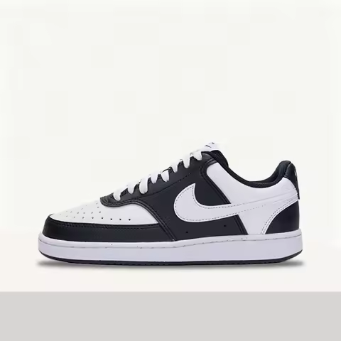 Nike Court Vision Low Minimalist, Trendy, Versatile Slip-Resistant Low-Top Sneakers for Women Panda 