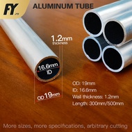 FUYI Aluminum tube OD 19mm ID 16.6mm alloy tube 19mm outer diameter 16.6mm inner diameter pipe wall 