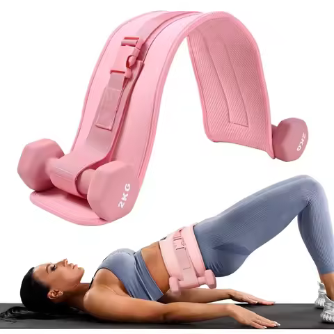 Exercise Hip Thrust Belt - Dumbbell Hip Thrust Belt, Thicken & Widen, Comfortable for Dumbbells, Ket