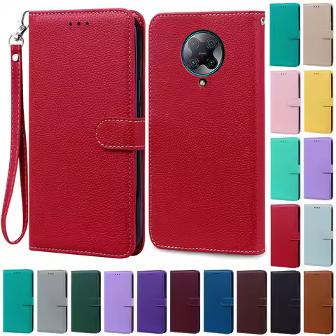 For Poco F2 Pro Case Silicone Wallet Leather Flip Case For Xiaomi Poco F2 Pro Case Phone Cover For P