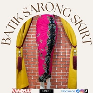 Batik Sarong Skirt (Size: M) [Nyonya Style & Ready Made] |Batik Jahit Siap| /Kebaya Nyonya/Skirt Bat