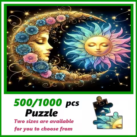 A high-quality 500/1000-piece puzzle, perfect for adults, is a fun family game that helps relieve st