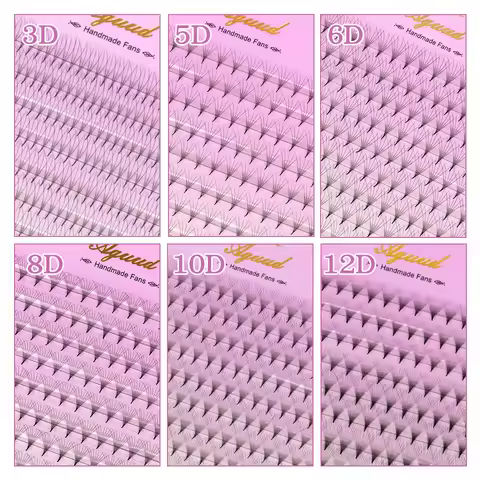320Fans Premade Volume Fans 3D 4D 5D 6D 8D 10D 12D MIX Individual Lashes Pre Made Russian Volume Fan