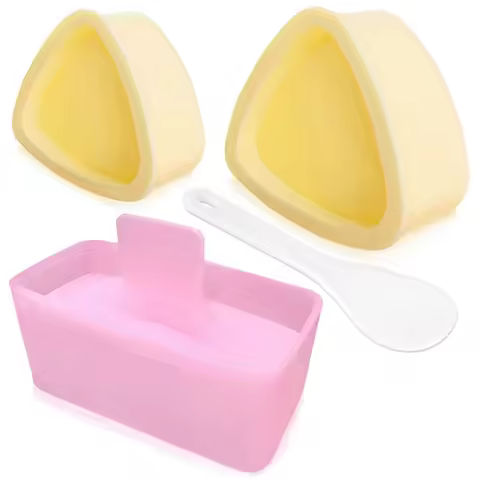 Special Onigiri Mold, 3 Pack Rice Mold Musubi Maker Kit, Maker Press, Classic Triangle Rice Ball Mak