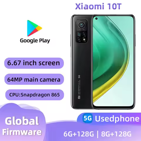 Xiaomi 10T 5g Smartphone CPU Snapdragon 865 Android 6.67 inches RAM 6GB ROM 128GB 64MP Camera Origin