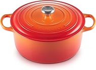 Le Creuset Enameled Cast Iron Signature Round Dutch Oven, 9 qt., Flame