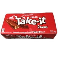 Delfi Take-it 2 Finger Milk Chocolate with Wafer Net Weight 24x16gr - Chocolate Snack
