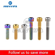 Wanyifa Titanium Bolt M6 X 20mm/M6 X 35mm Socked Cap Hex Screw Grade 5 Ti Fasteners for   Bike Accessories Bicycle Parts