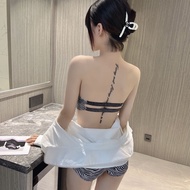 SR Tiger Print Seamless Tank Top Bra Strapless Anti Slip Underwear BH Women B073