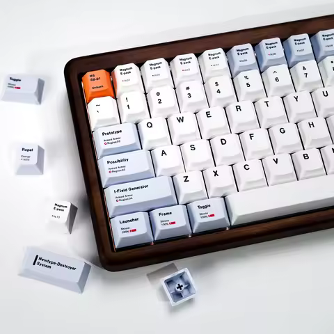 KBDiy 139 Keys RX-0 Unicorn Keycaps Korean Minimalist Cherry Profile PBT Keycap For Mechanical Keybo