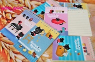 Memo Buku Notes Spiral Kutusita Nyanko Kucing Hitam Korea Lucu Cute
